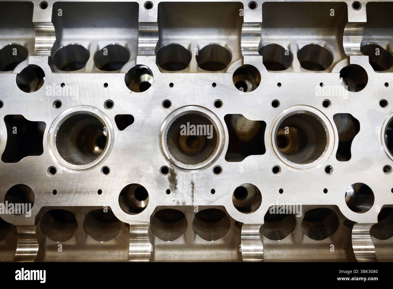 Detail-Foto von einem sauberen Automotor Stockfoto