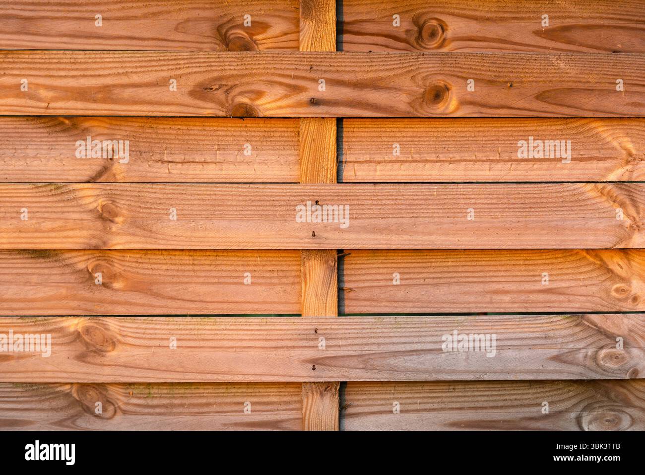 Braunes Holzzaun Nahaufnahme Foto als Hintergrund Stockfoto