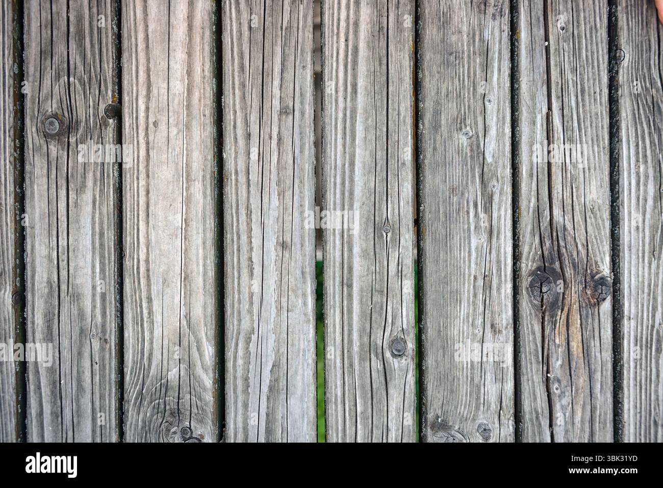Holzzaun Nahaufnahme Foto als Hintergrund closeup Stockfoto