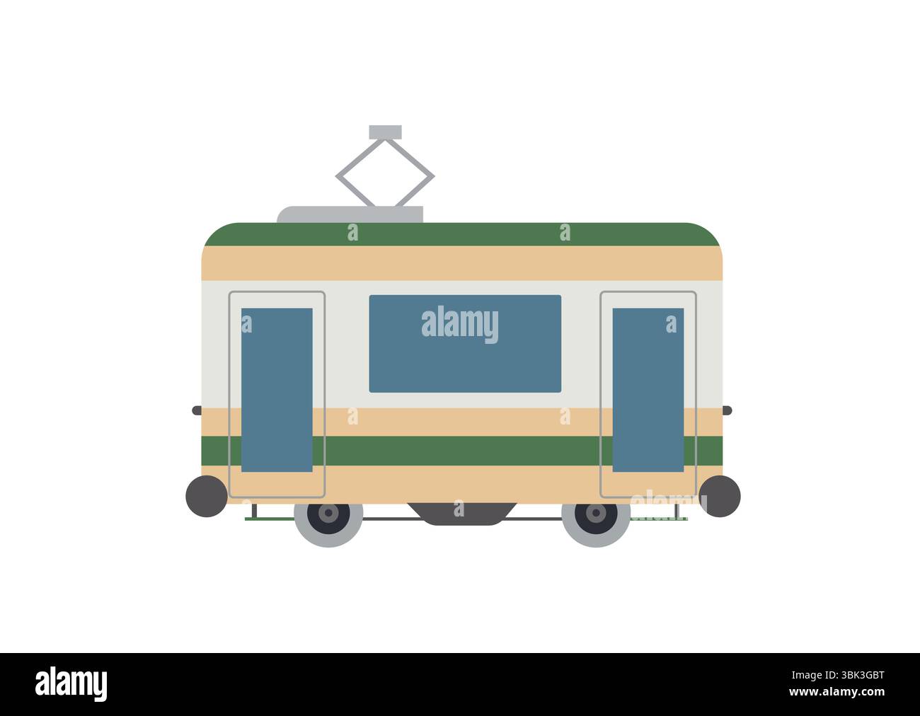 Tram Emoji Symbol Symbol Symbol Vektor Illustration Stock Vektor