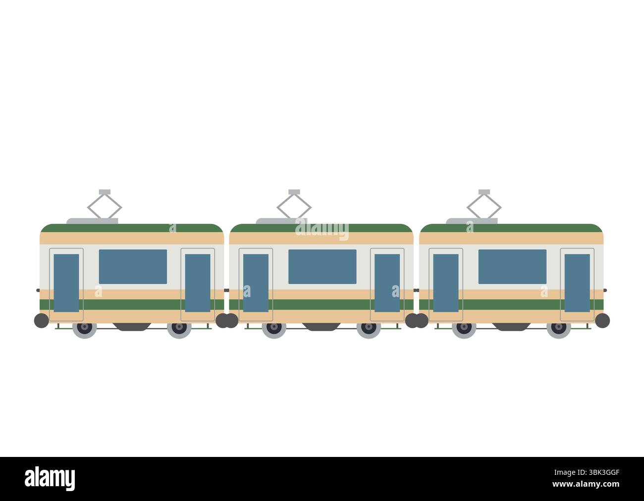 Tram Emoji Symbol Symbol Symbol Vektor Illustration Stock Vektor