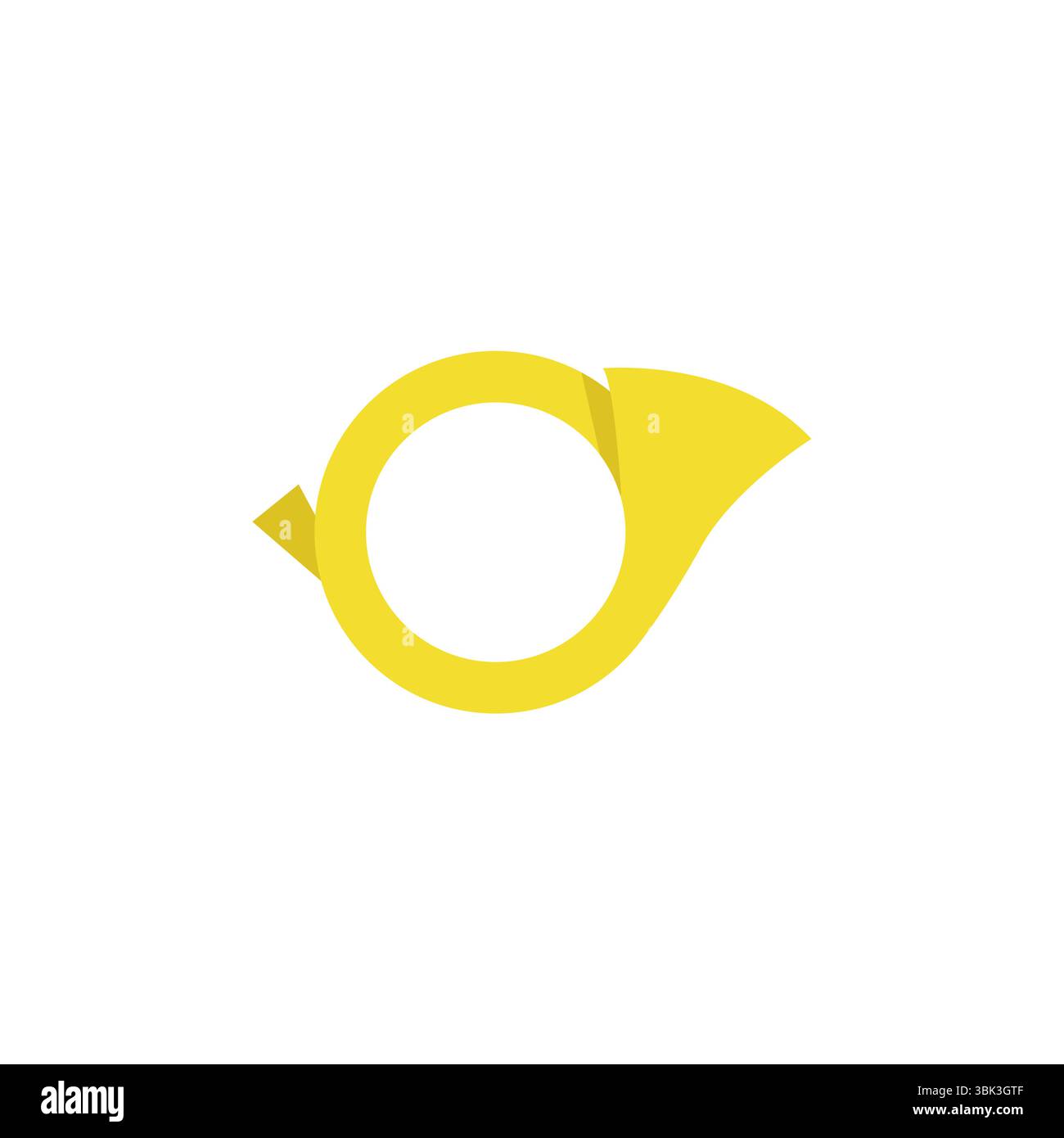 Posthorn Emoji Symbol Zeichen Symbol Vektor Illustration Stock Vektor