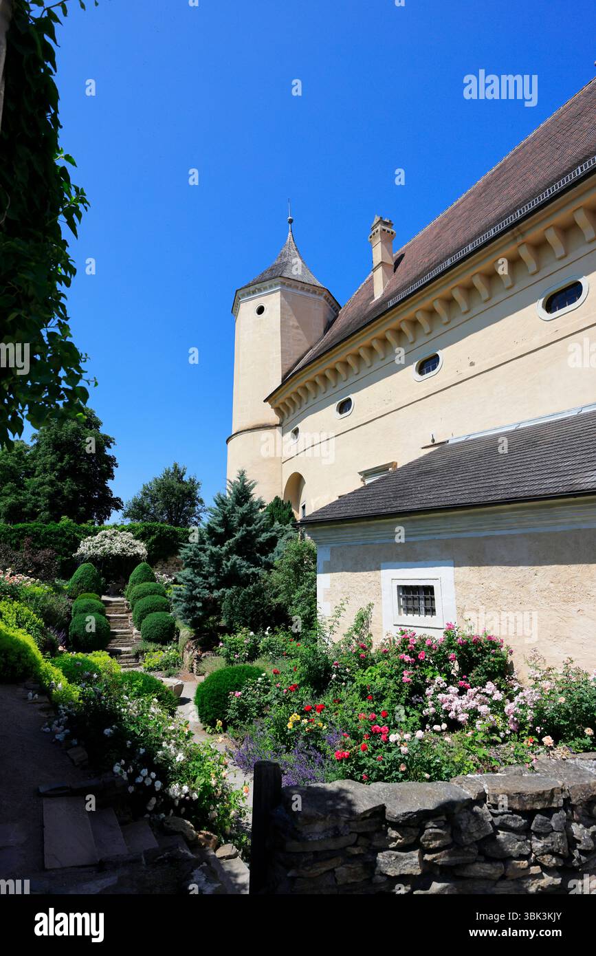 Das Renaissanceschloss Rosenburg im Waldviertel in Niederösterreich Stockfoto
