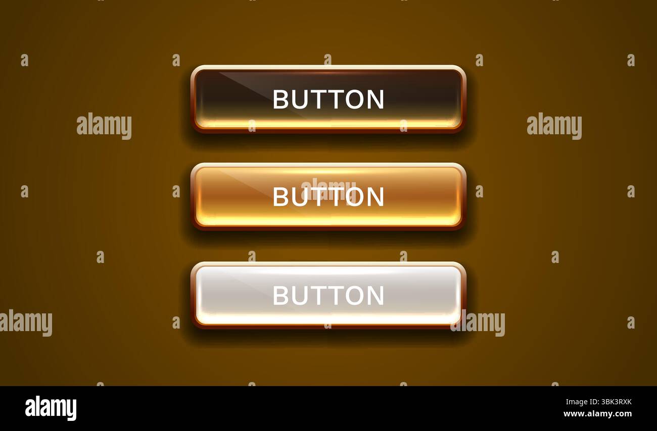 Knopfrahmen-Etikett, Event Bar Casino, Show-Schild. Vektor Stock Vektor