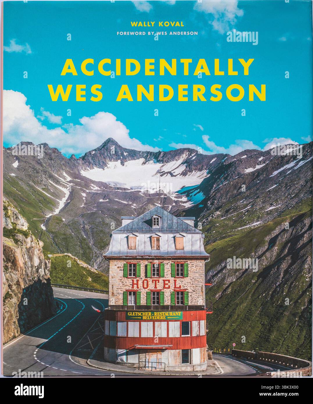 Der Titeleinband von Wes Anderson von dem Autor Willy Koval. Ein Sachbuch-Hardback. Stockfoto