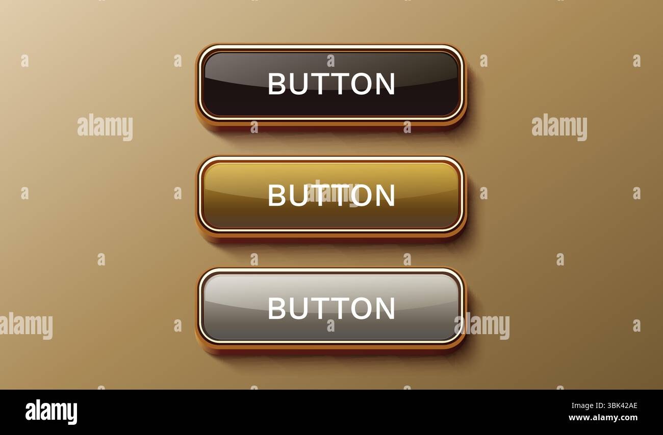 Knopfrahmen-Etikett, Event Bar Casino, Show-Schild. Vektor Stock Vektor