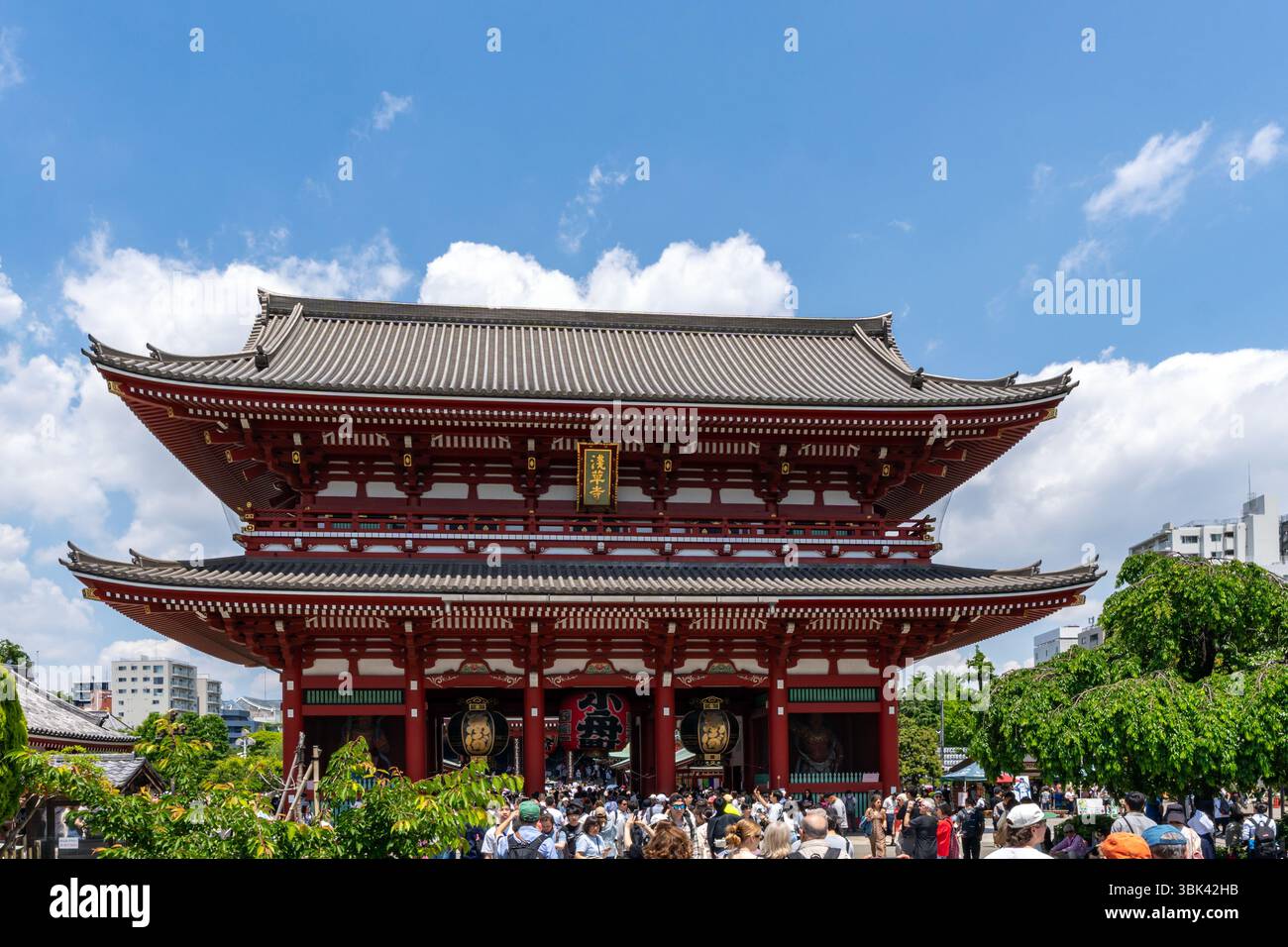Hozomon-Tor des Senso-JI-Tempels in Asakusa, Tokio, Japan Stockfoto