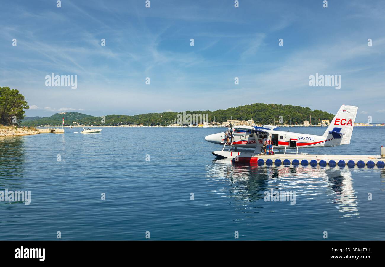 Innenansicht der Kleinflugzeuge Vorluke closeup Stockfoto