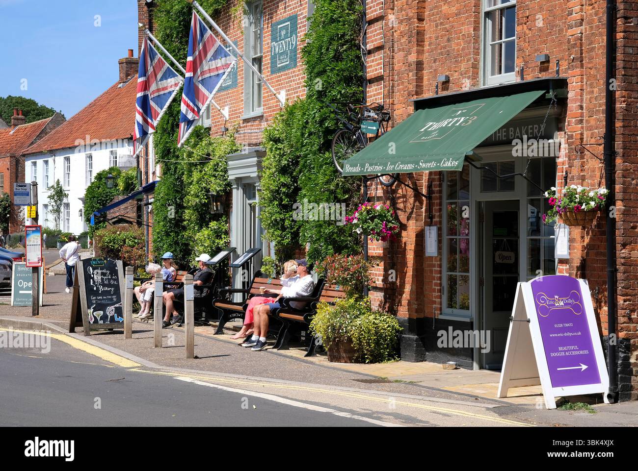Nr. 21 Restaurant außen, burnham Market, Nord norfolk, england Stockfoto