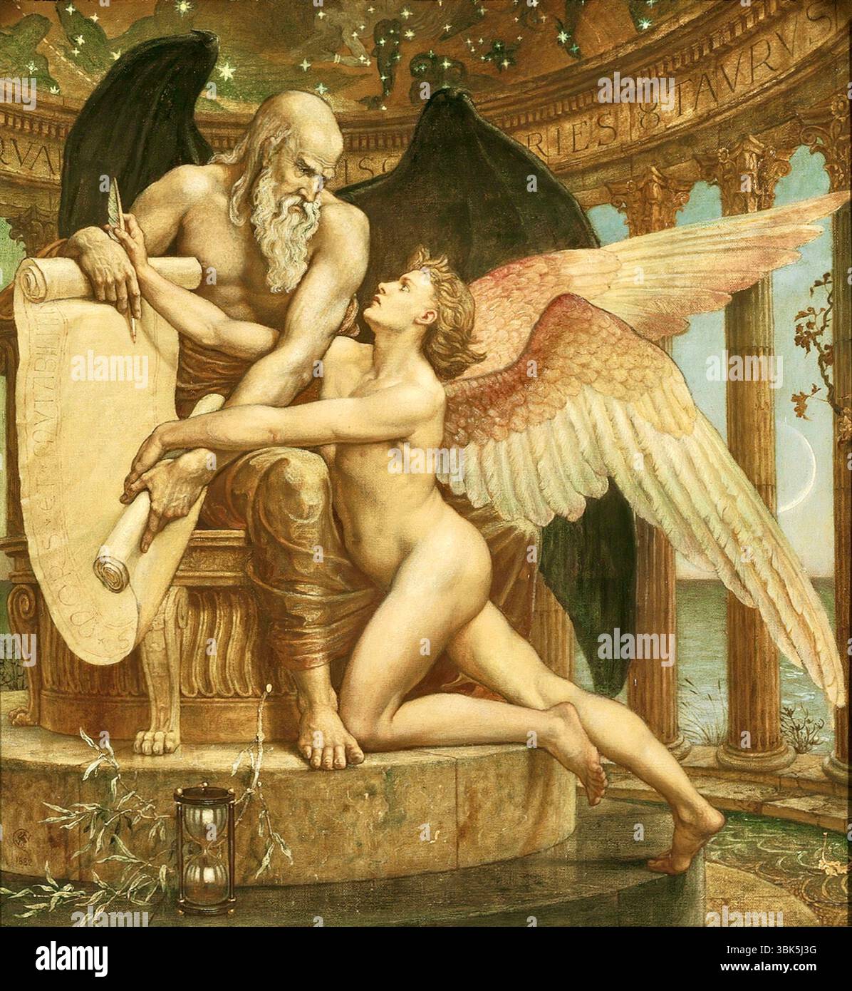 Walter Crane - die Rolle des Schicksals - 1882 Stockfoto