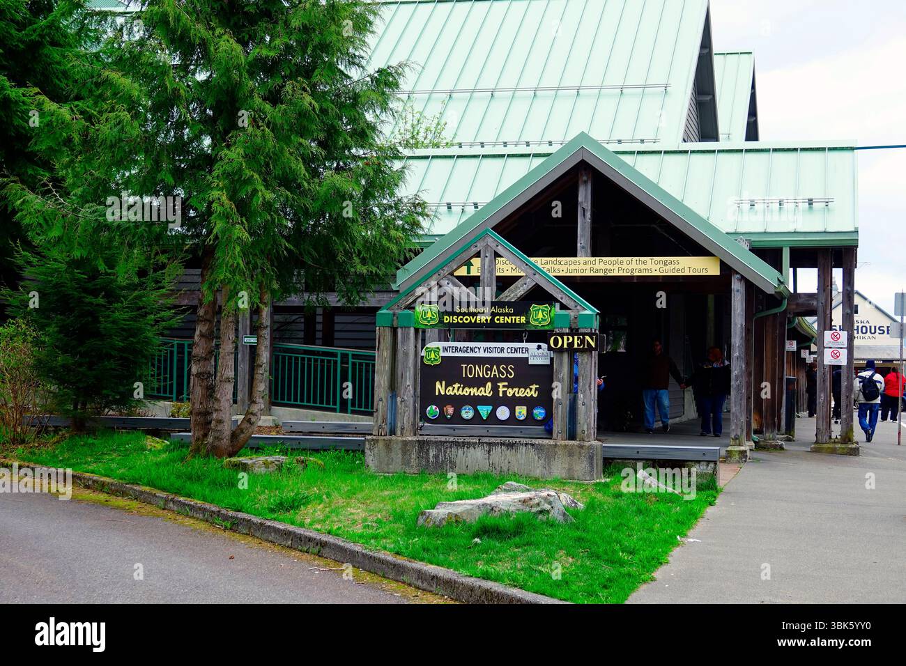 Discovery Center Tongass National Forest Ketchikan Alaska First City Lachshauptstadt in Passage USA USA. Erstellt 05.20.25 Stockfoto