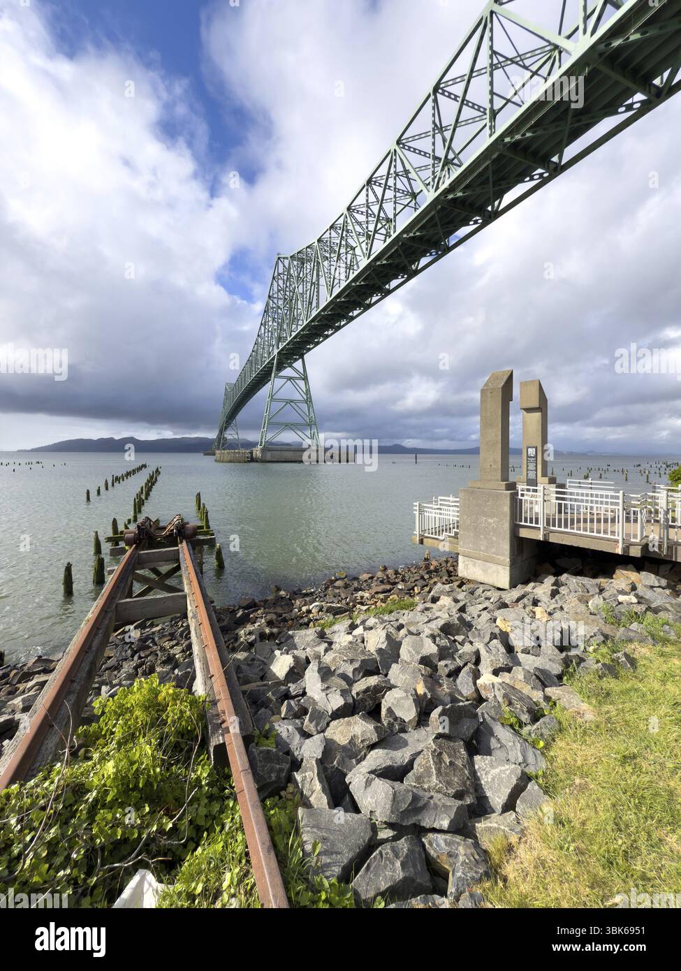 Astoria Megler Bridge am Columbia River, Astoria, Oregon, USA, Nordamerika Stockfoto
