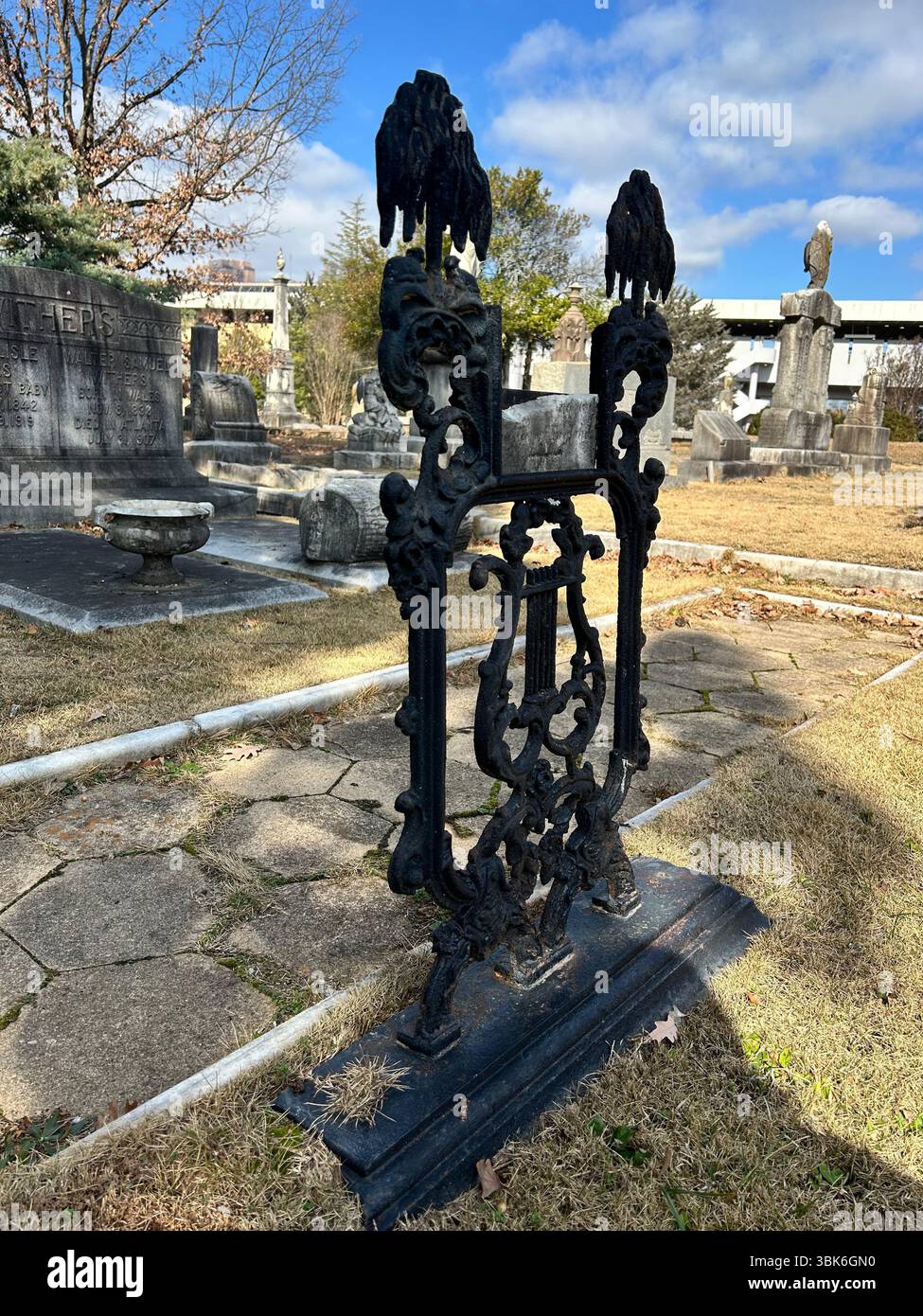 Oakland Cemetery - Smartphone-aufgenommenes Stockfoto