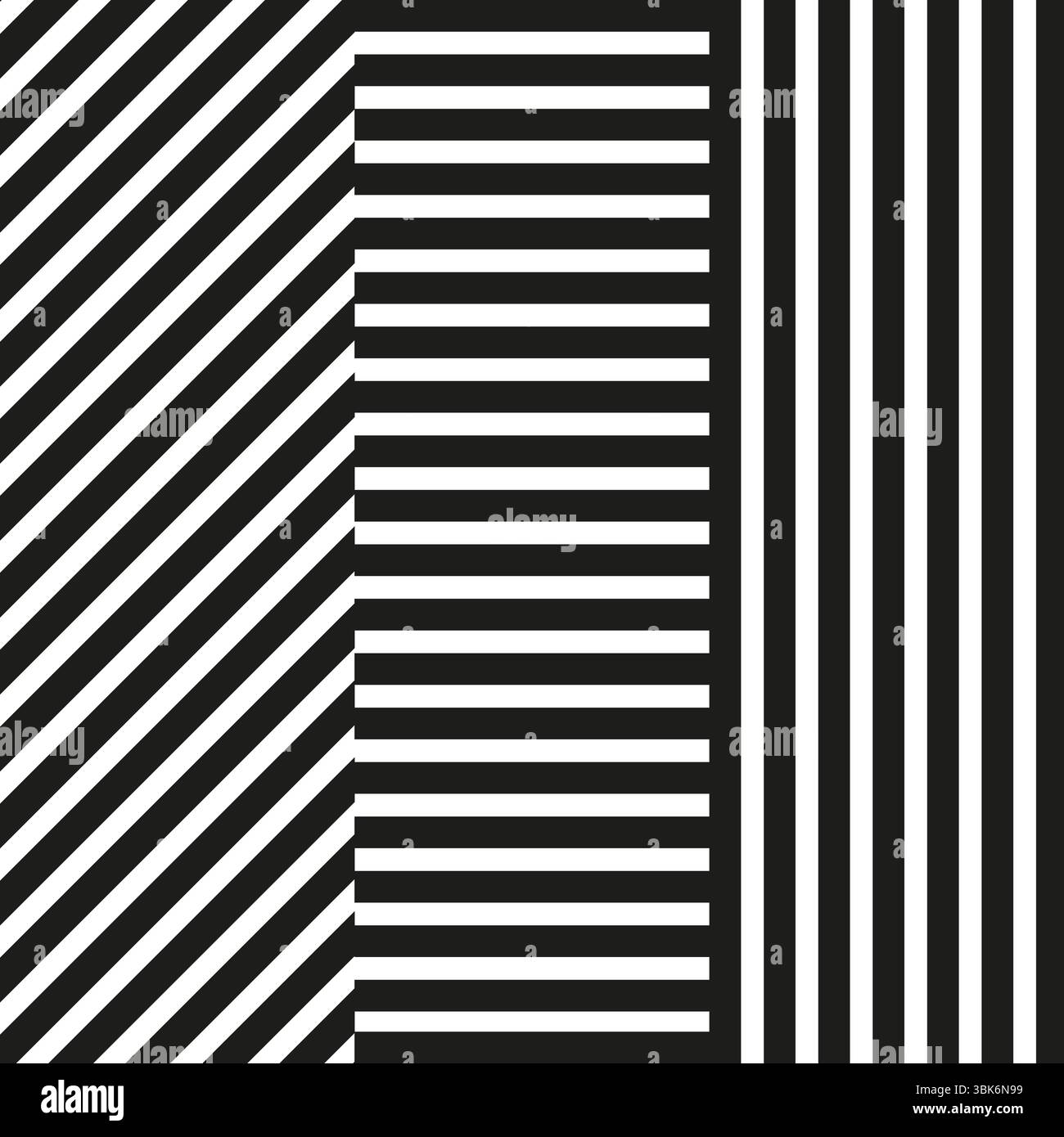 Symbol mit vertikalem Streifen. Wechselnde Linienform. Abstrakter schwarzer Vektor. Minimale Musterform. Stock Vektor