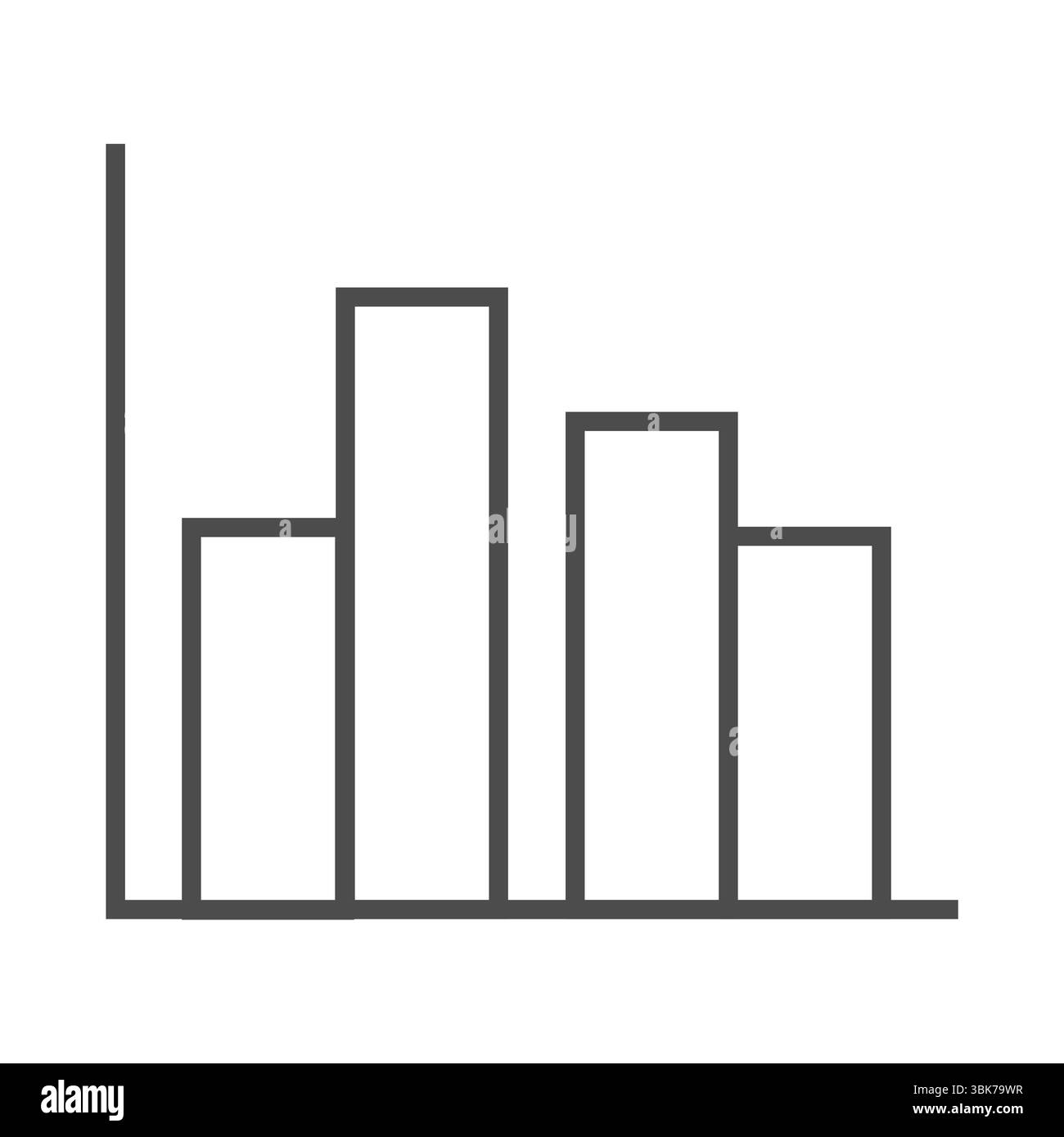 Zusammengesetztes Bild Balkendiagramm Stockfoto