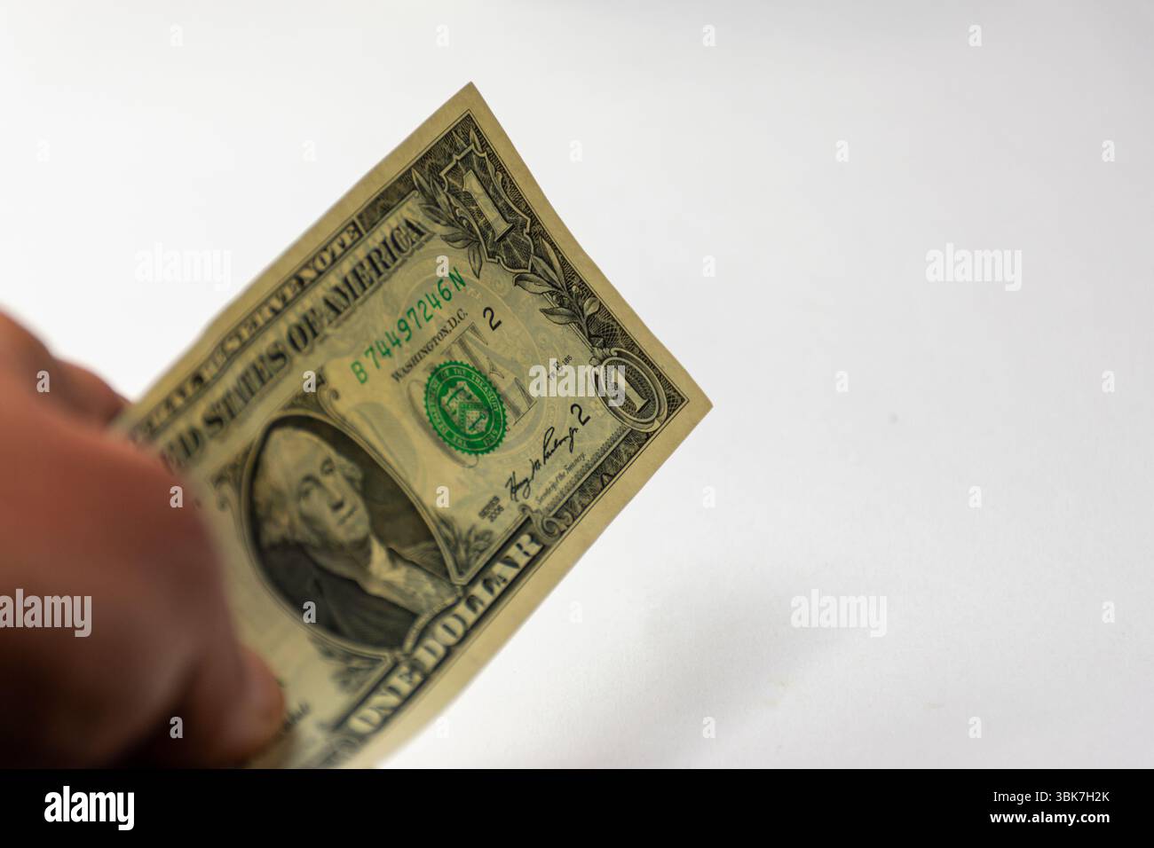 Amerikanischen ein-Dollar-Schein Stockfoto