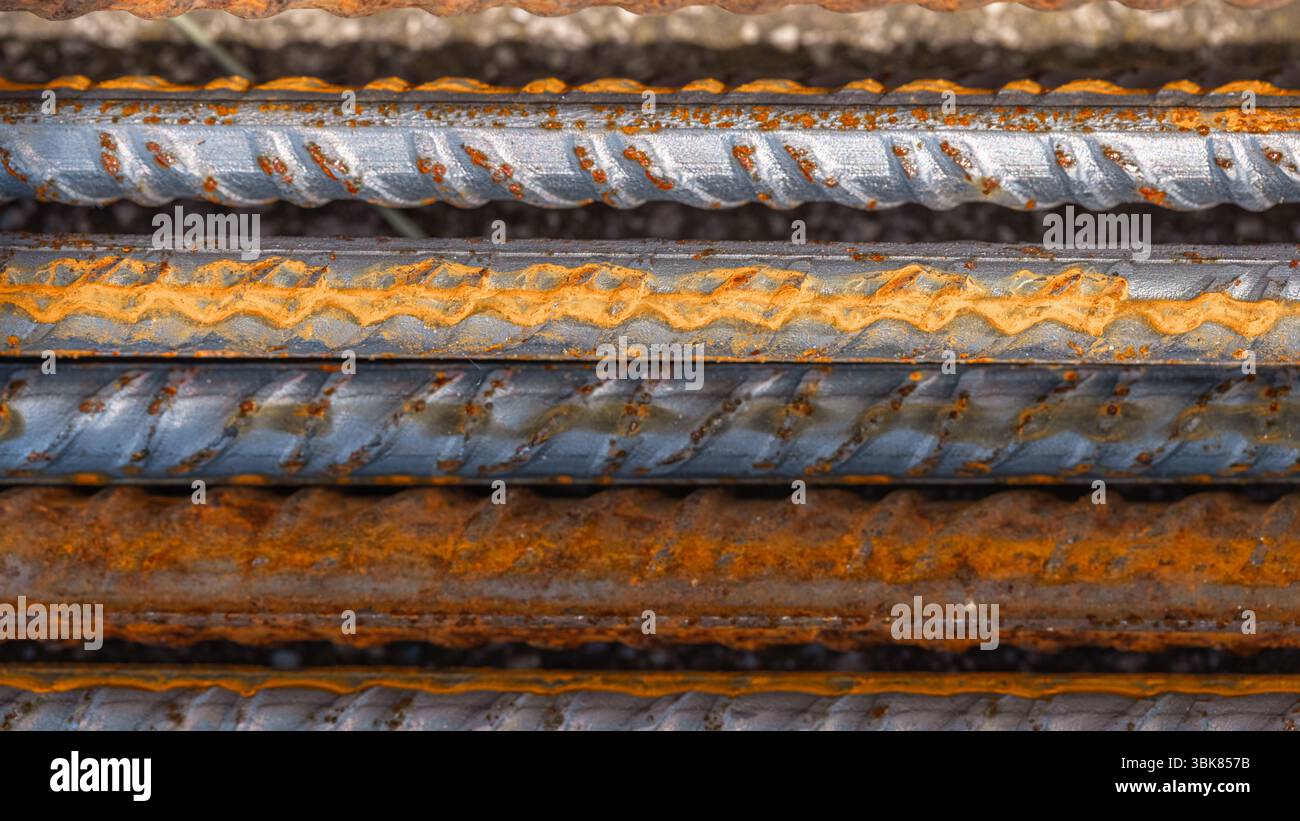 Korrodiertes Stahlmaterial Nahaufnahme Stockfoto