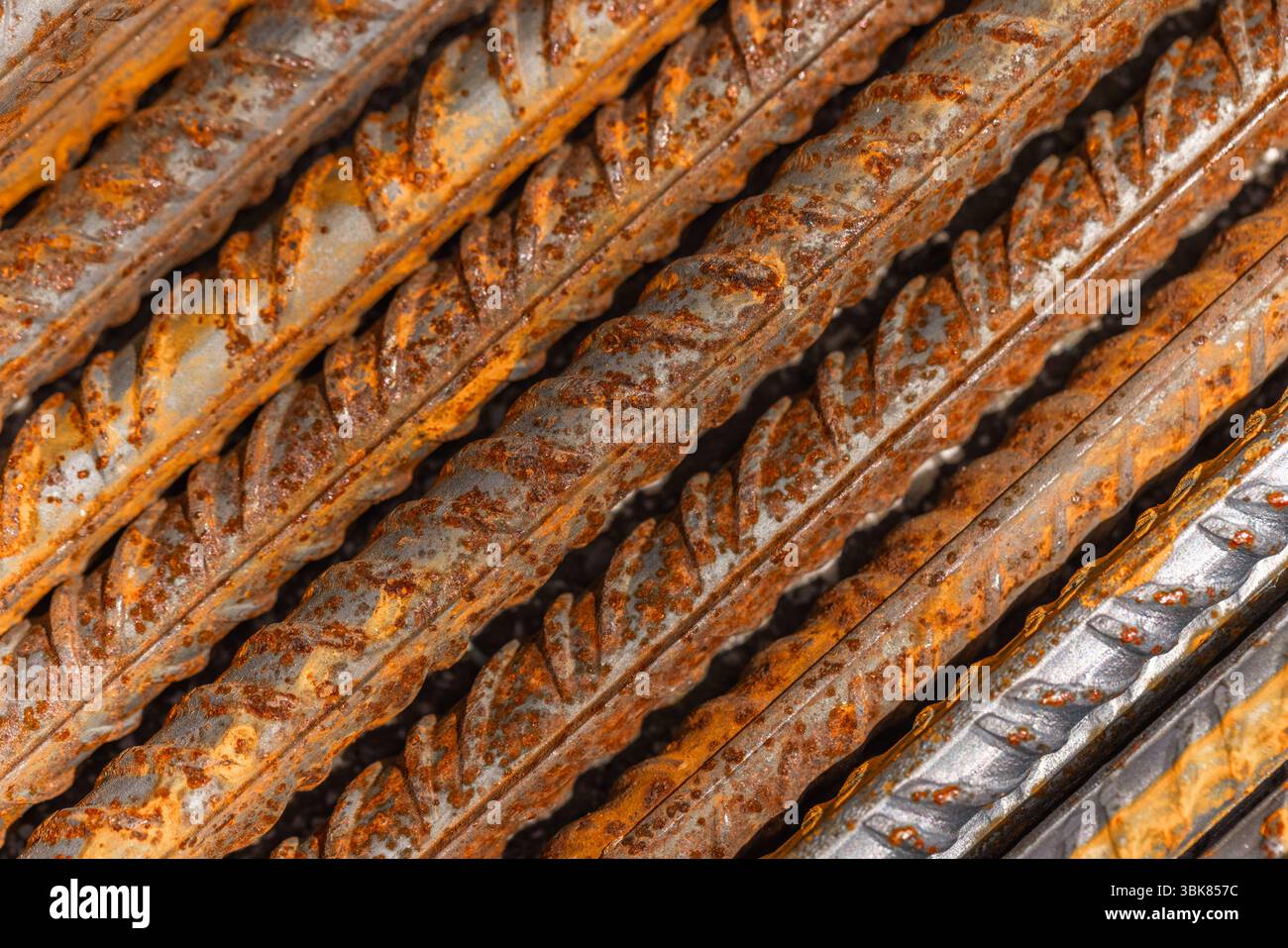 Korrodiertes Stahlmaterial Nahaufnahme Stockfoto