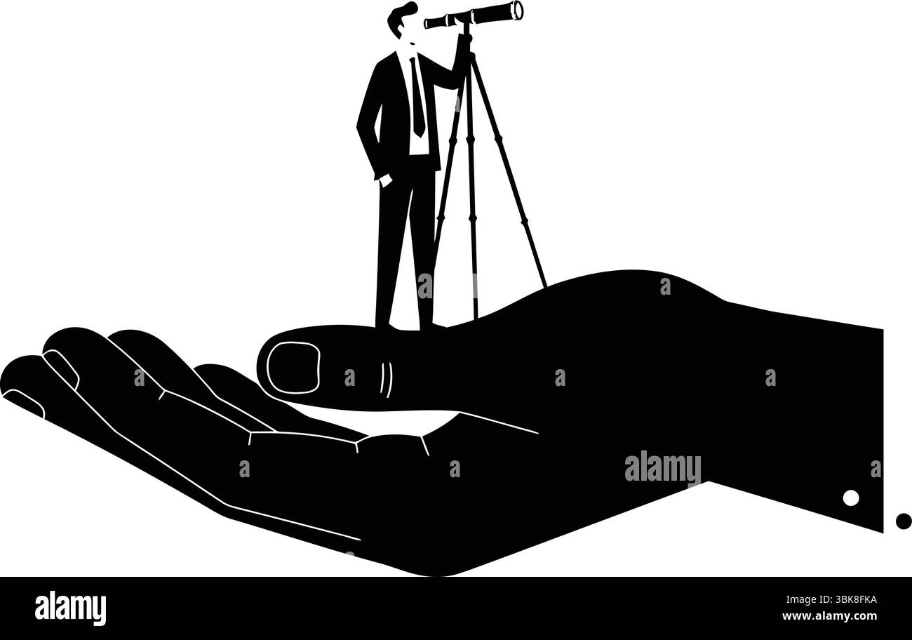 Silhouette eines Geschäftstreffens mit Präsentation im Sitzungssaal des Büros Stock Vektor