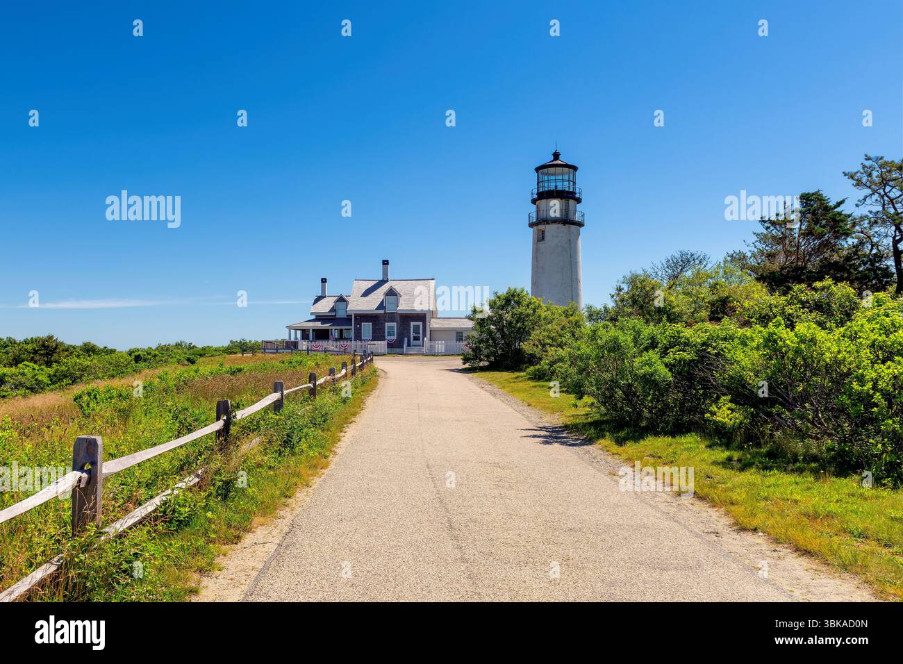 Leuchtturm auf Cape Cod, Highland Leuchtturm, Massachusetts, USA. Stockfoto