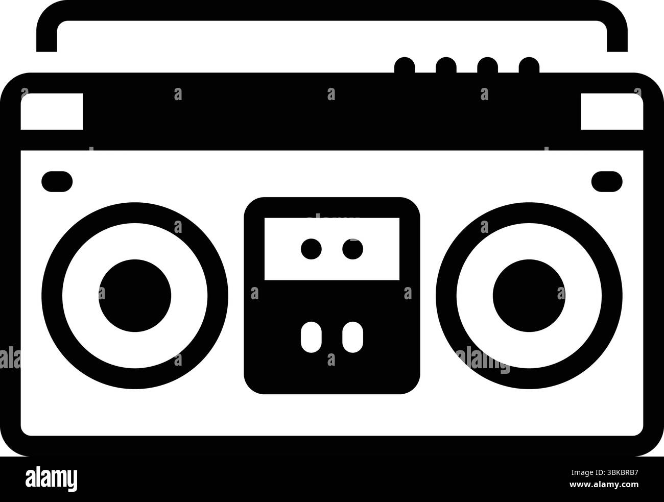 Symbol für Stereo, Radio Stock Vektor