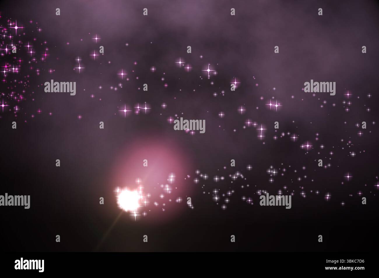 Helles Licht Energie-Design in schwarz und Pink Stockfoto