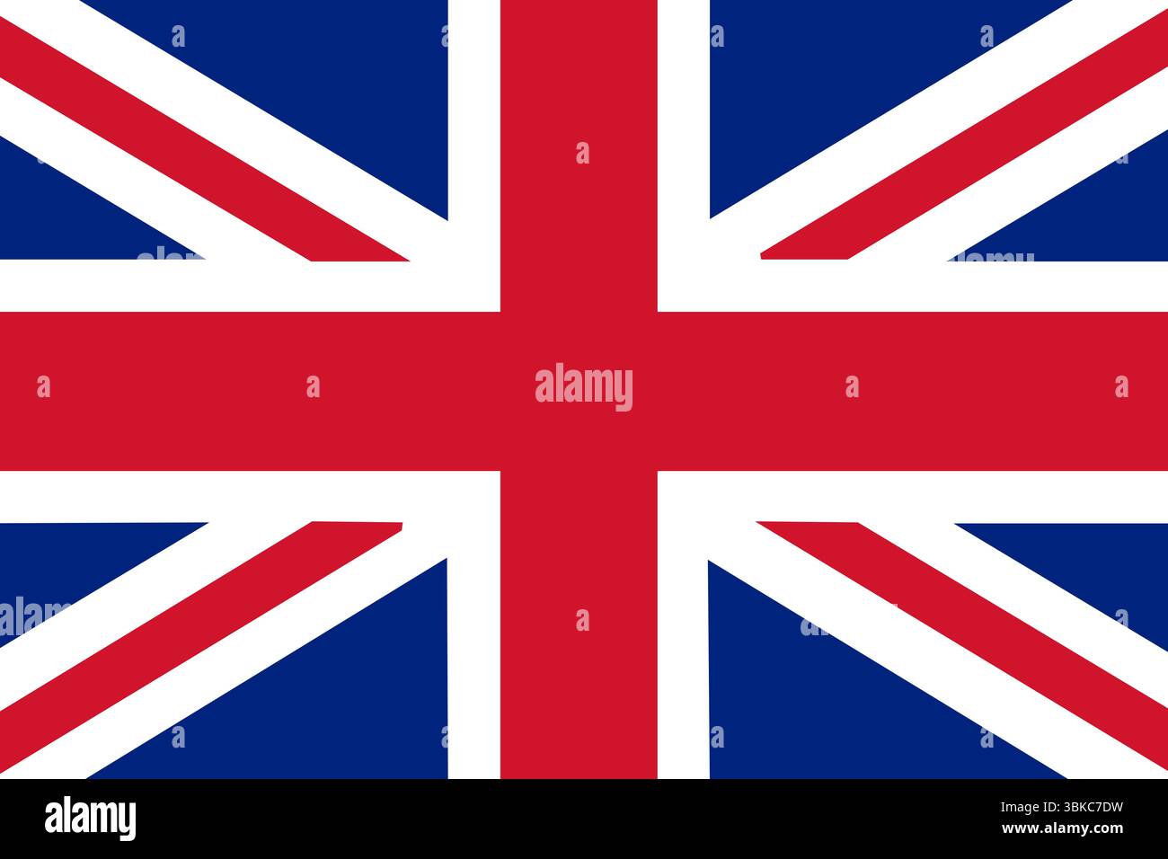 Großartige britische Nationalflagge Stockfoto