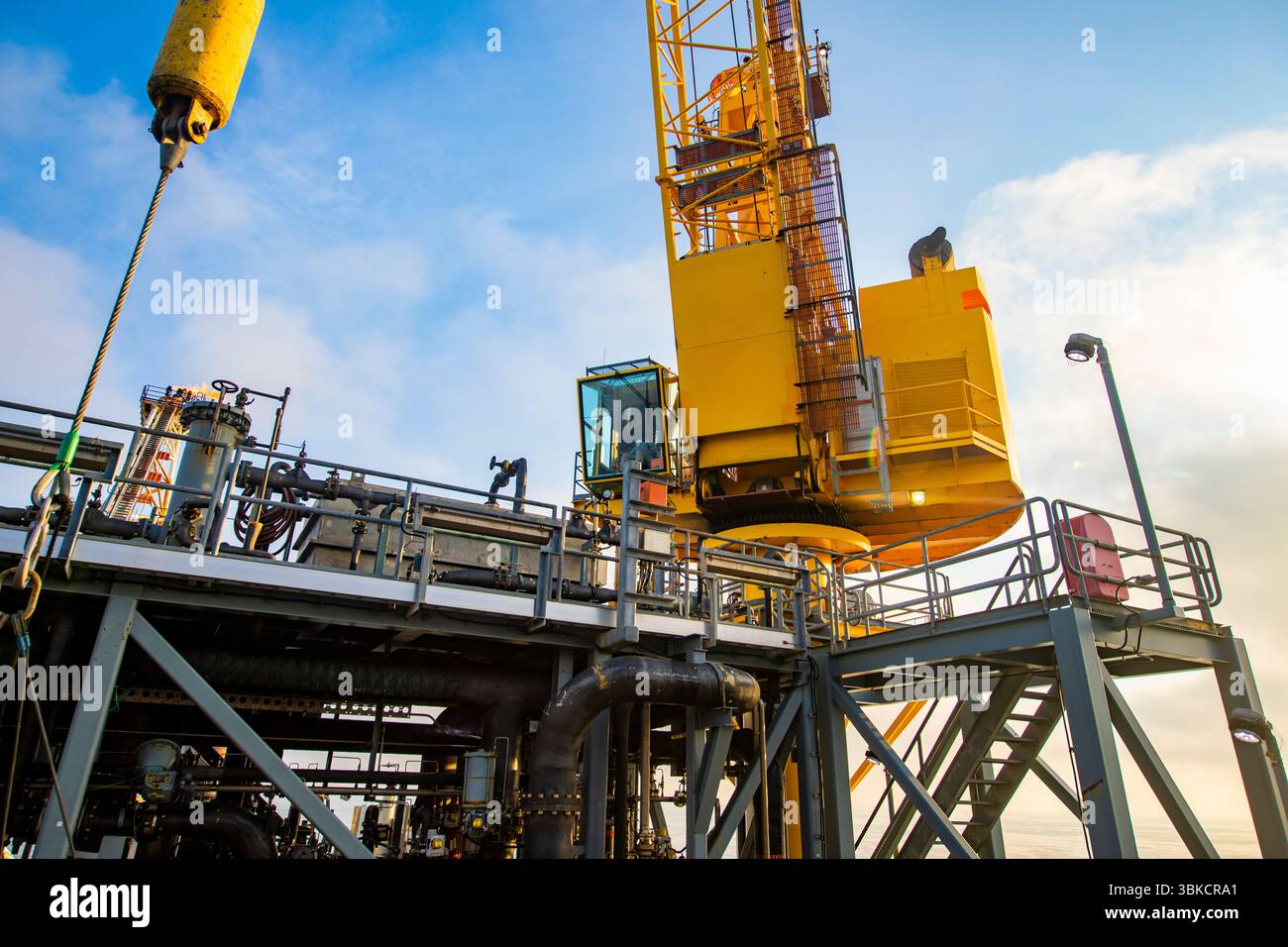 Bohren nach Öl in GOM Stockfoto