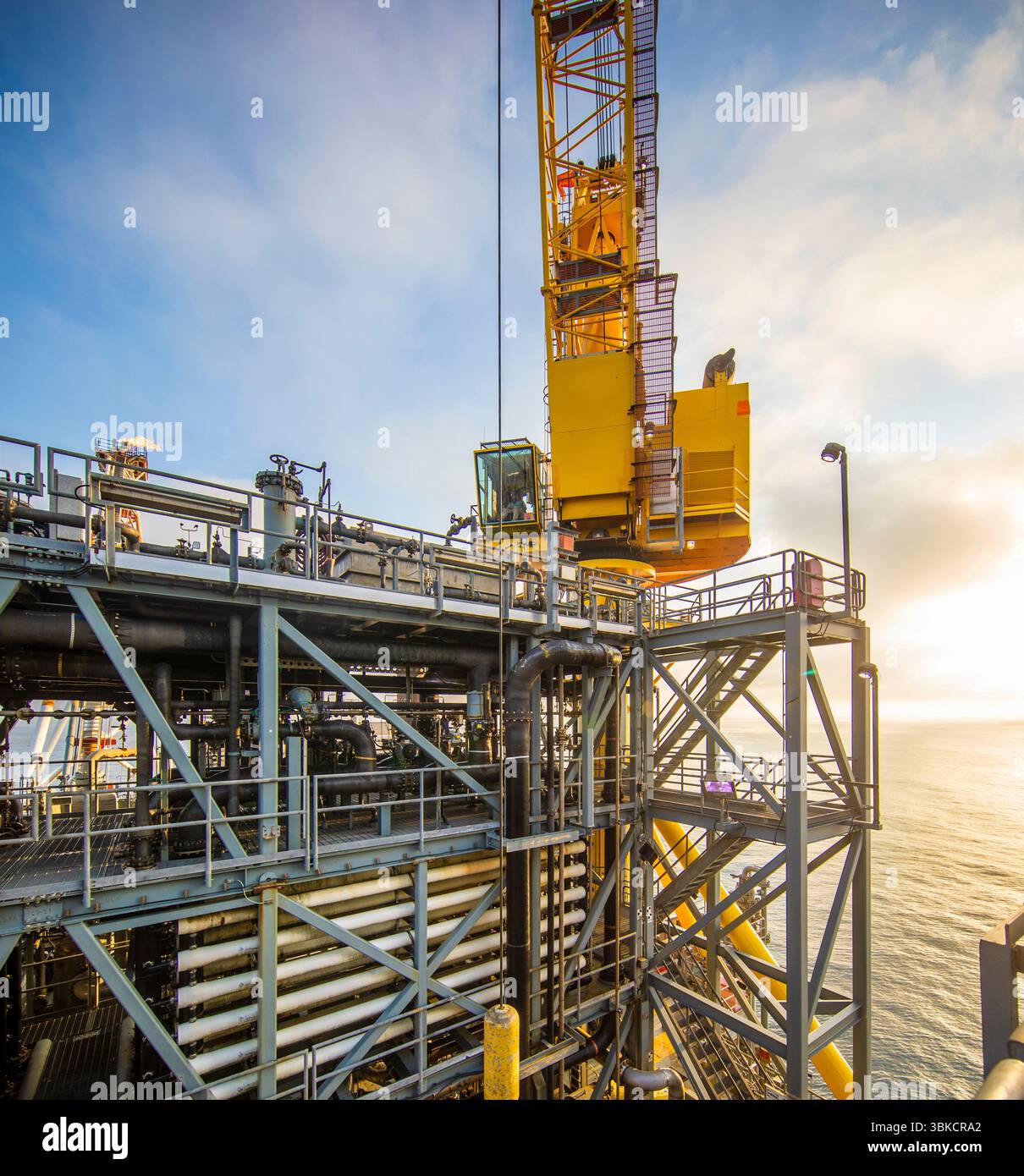 Bohren nach Öl in GOM Stockfoto