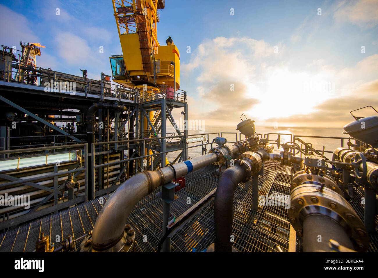 Bohren nach Öl in GOM Stockfoto