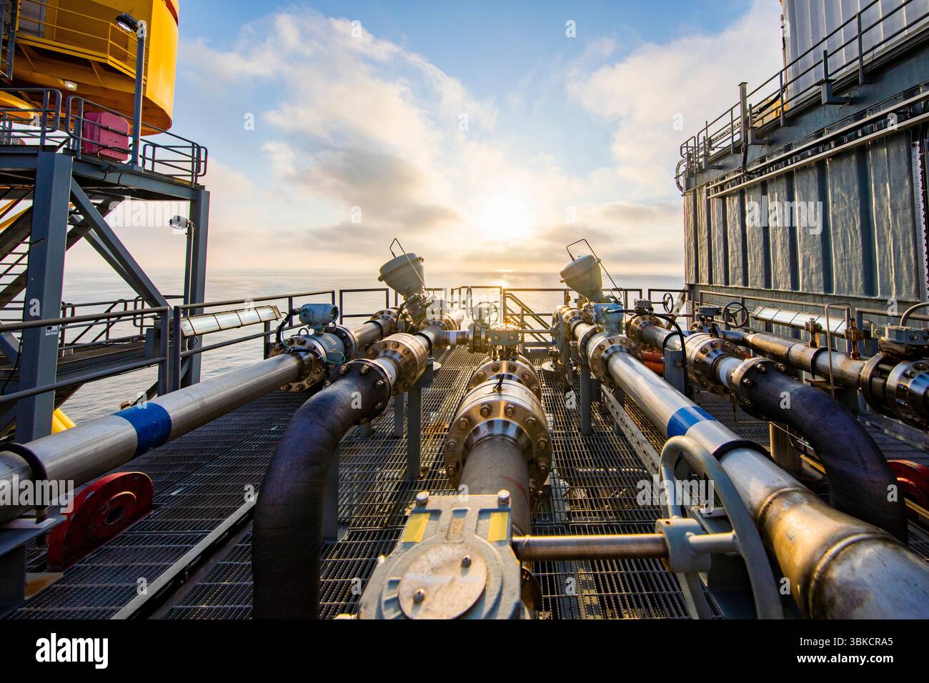 Bohren nach Öl in GOM Stockfoto