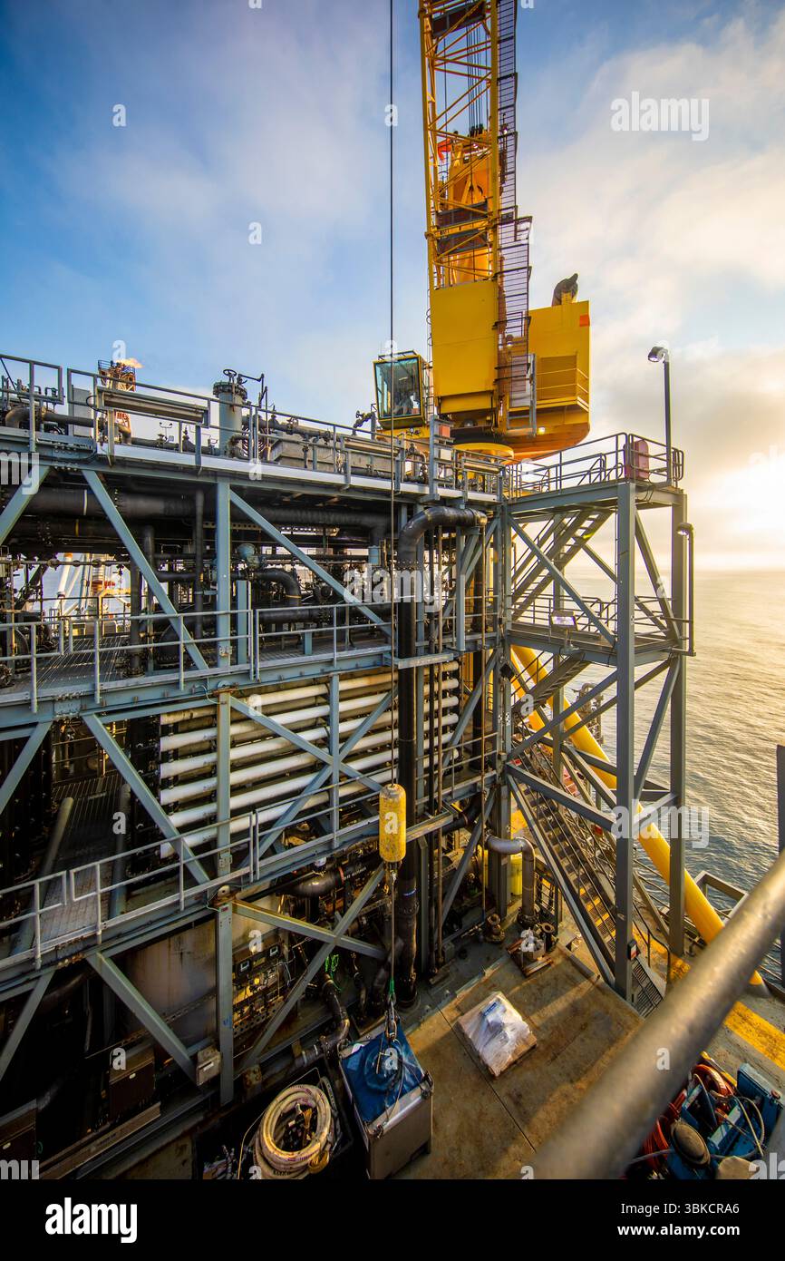 Bohren nach Öl in GOM Stockfoto