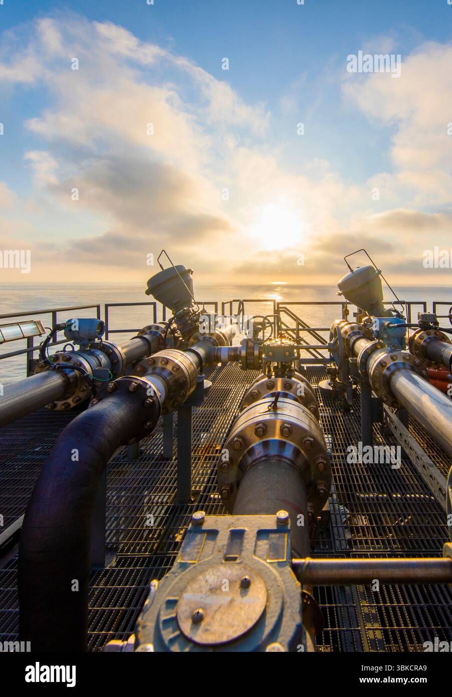 Bohren nach Öl in GOM Stockfoto