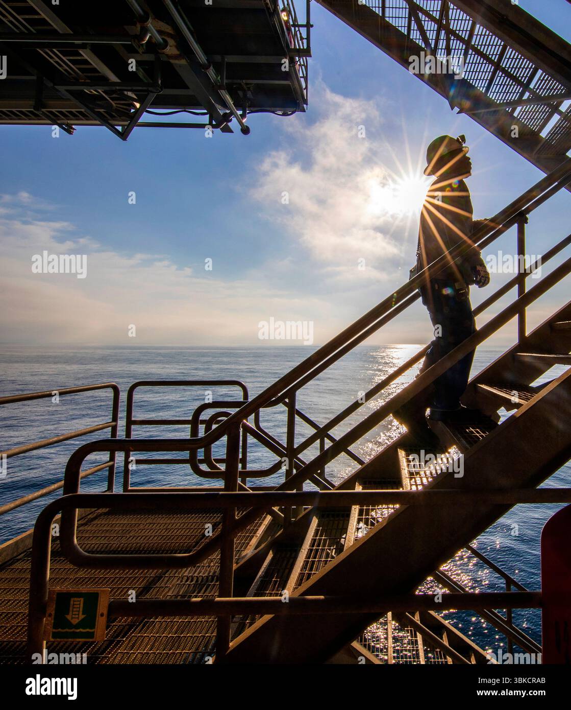 Bohren nach Öl in GOM Stockfoto