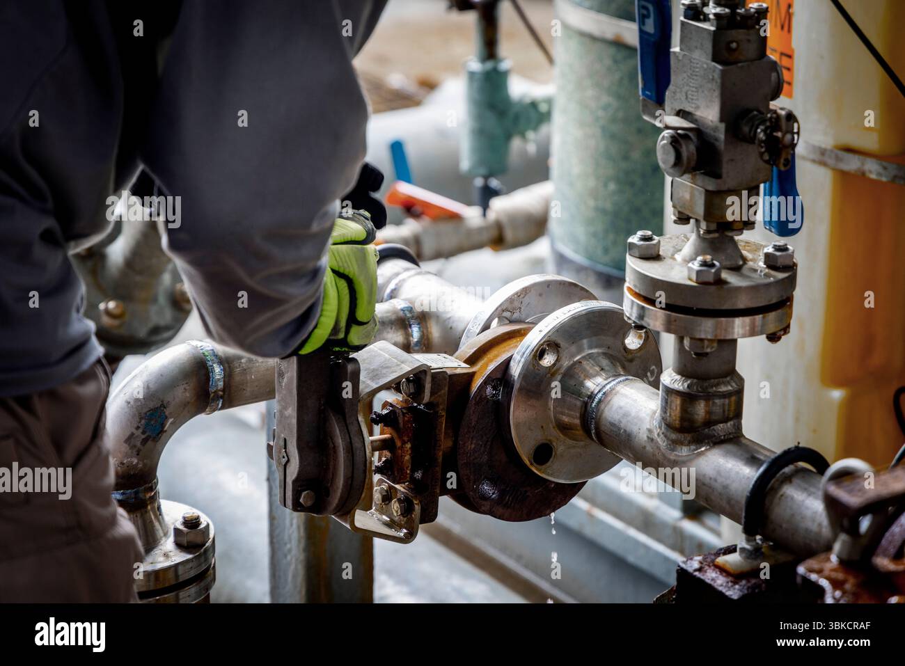 Bohren nach Öl in GOM Stockfoto