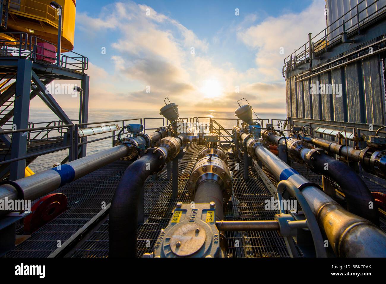 Bohren nach Öl in GOM Stockfoto