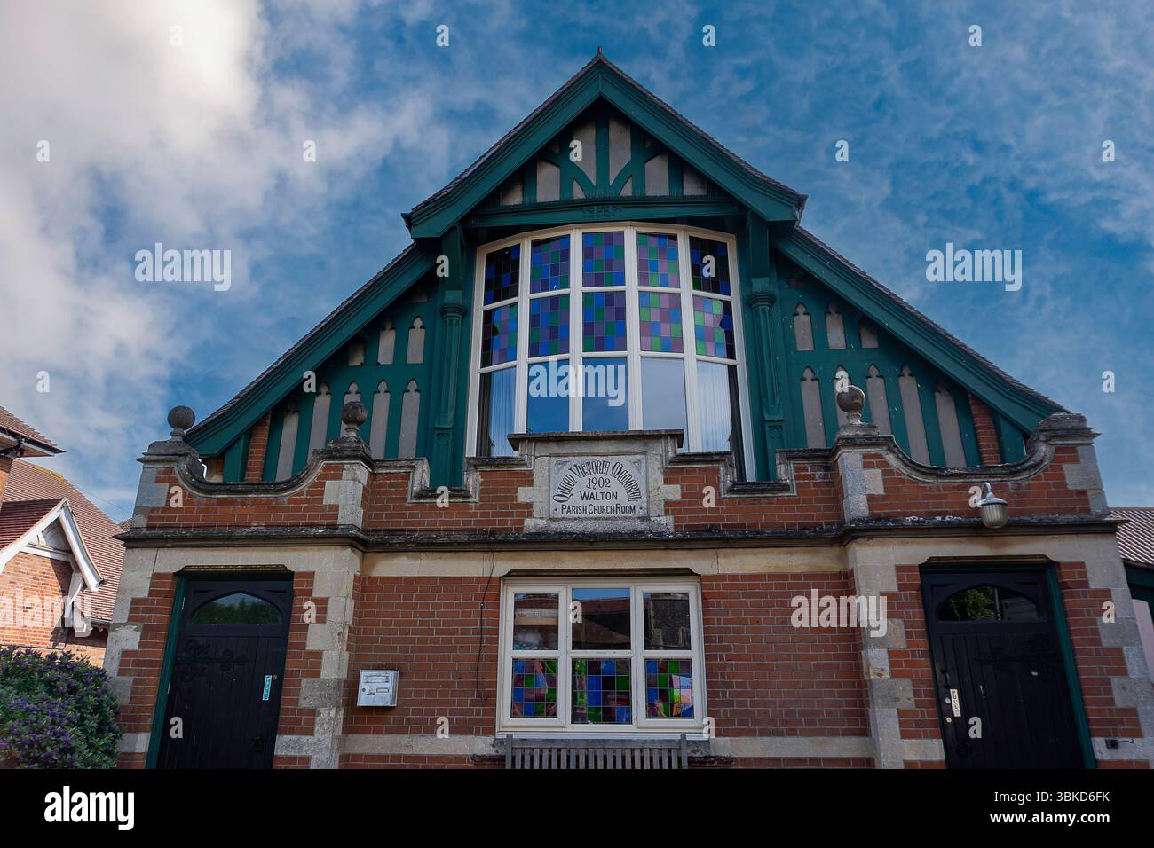 Die Fassade der St. Mary’s Hall in Walton, Suffolk, Großbritannien Stockfoto