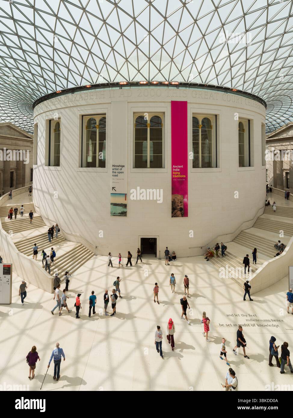 Great Court im British Museum entworfen von Norman Foster, Foster + Partners Stockfoto