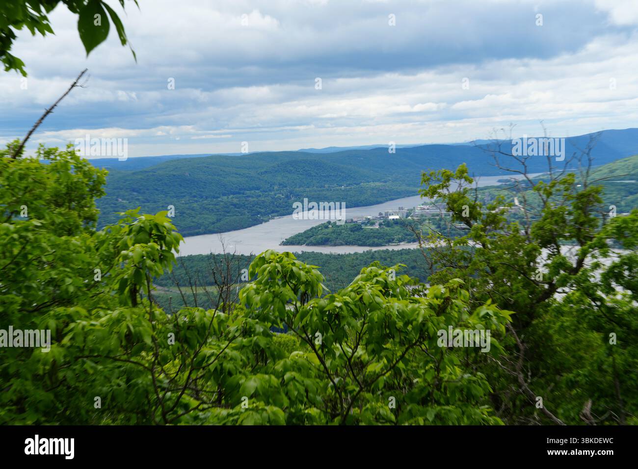 Blick auf den Hudson River vom Hudson Highlands State Park, New York State, USA Stockfoto