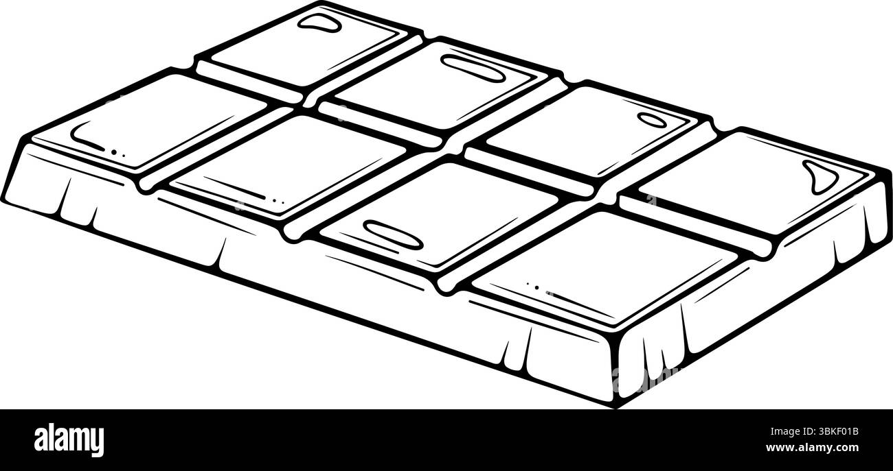 Schokoriegel-Strichkunst Stock Vektor