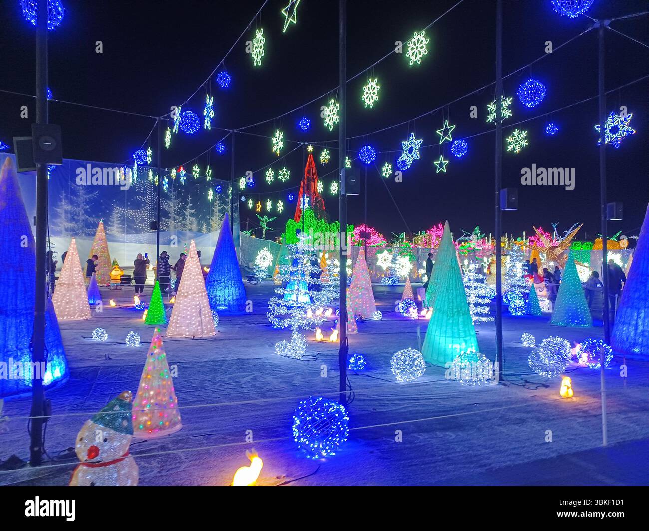 Toronto, ON, Kanada – 18. Oktober 2024: Die massiven Illumi-Lichtstatuen und -Installationen werden auf dem Lichtfestival in Toronto vorgestellt. Stockfoto Toronto, ON, Kanada – 18. Oktober 2024: Die massiven Illumi-Lichtstatuen und -Installationen werden auf dem Lichtfestival in Toronto vorgestellt. Stockfoto