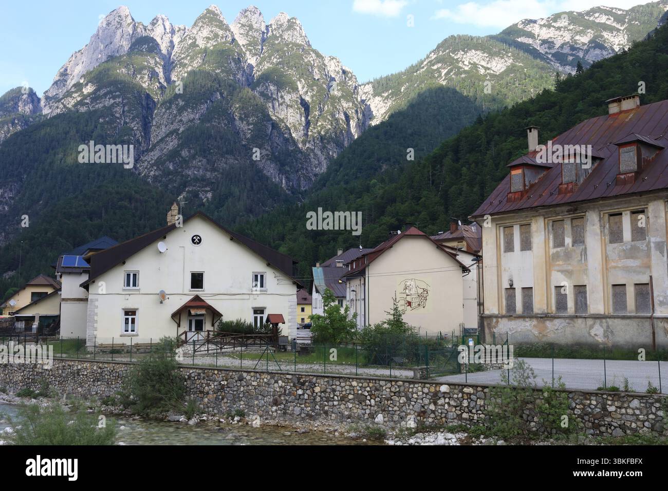 Italienische Bergbaugeschichte Stockfoto