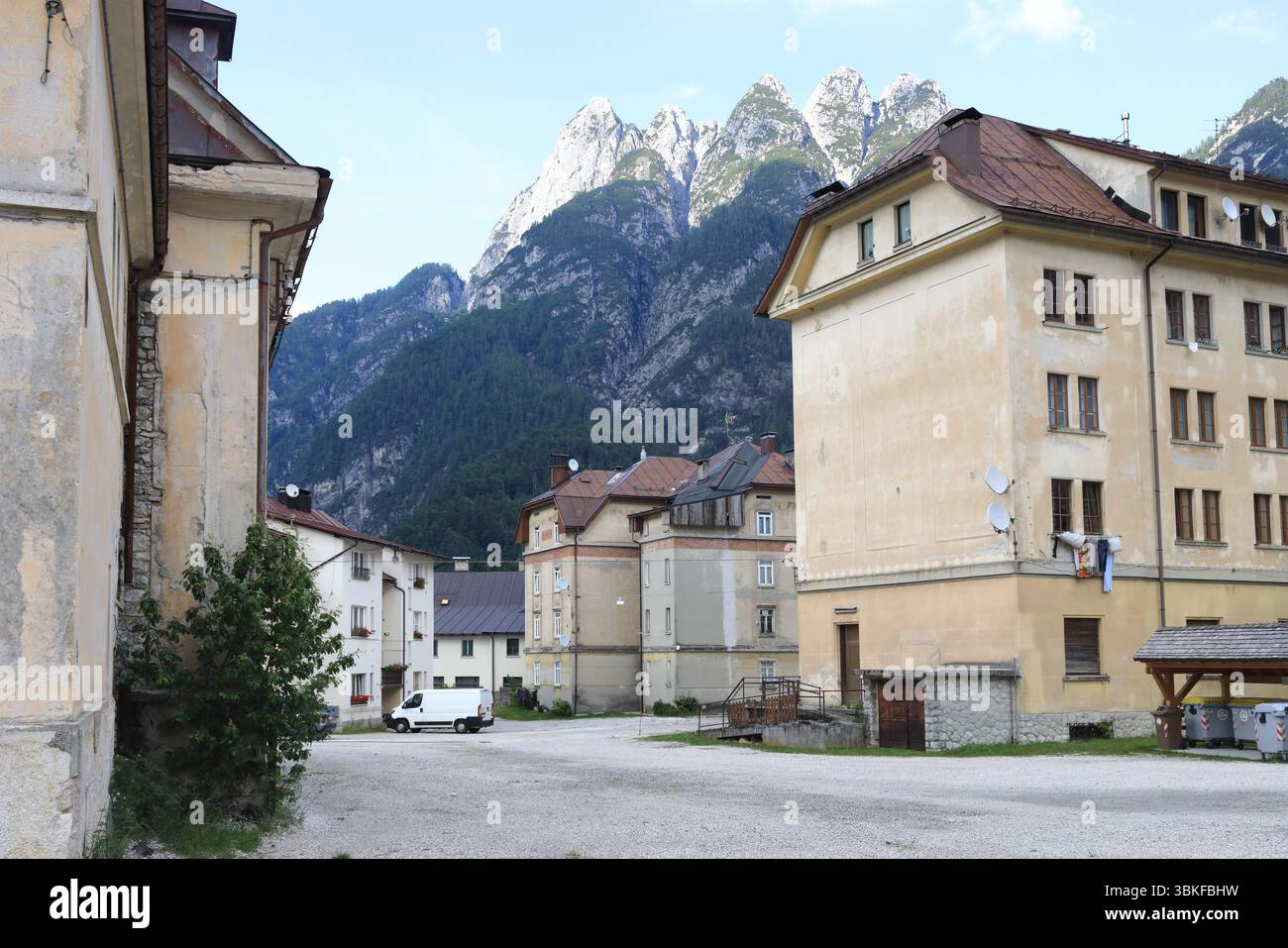 Italienische Bergbaugeschichte Stockfoto