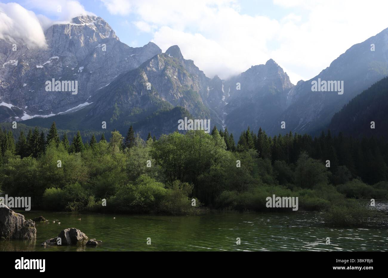 Laghi di Fusine bei Tarvisio Stockfoto