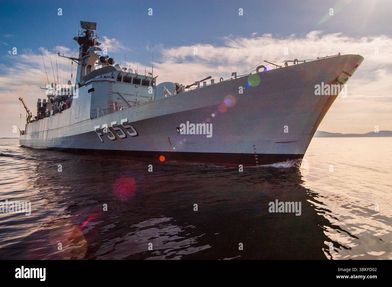HDMS Olfert Fischer (F355) eine Niels Juel-Klasse Korvette des königlichen Danske Marine (Königliche Dänische Marine, KDM). Stockfoto