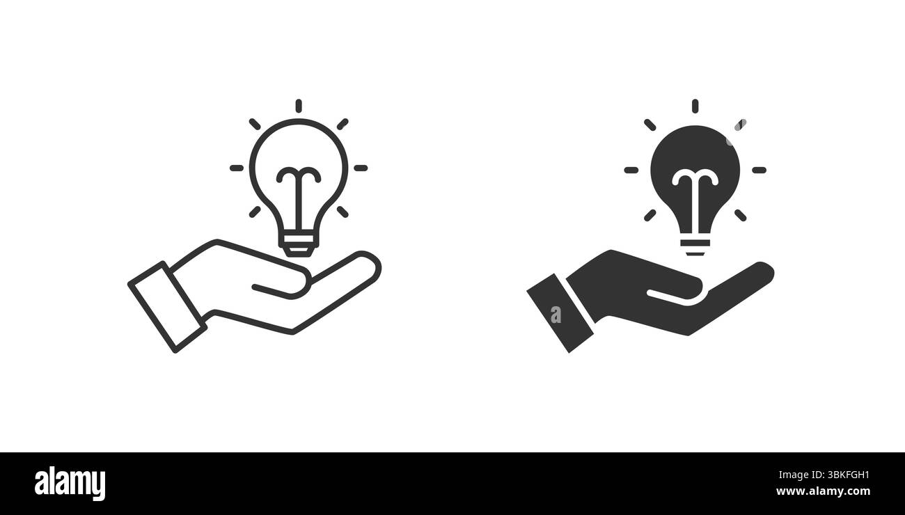 Symbolgruppe Lösung. Ein schwarzes Symbol eines Lösungssymbols, das die Problemlösung darstellt. Stock Vektor