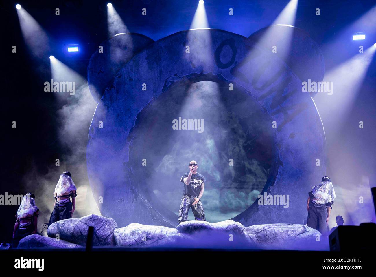 Ozuna in Concerto al Parco della Musica di Milano foto di Alessia Belotti per www.rockon.it Credit: Alessia Belotti/Alamy Live News Stockfoto