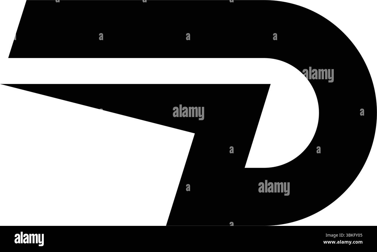 Letter d POWER Logo, einzigartiges Illustrationsdesign Stock Vektor