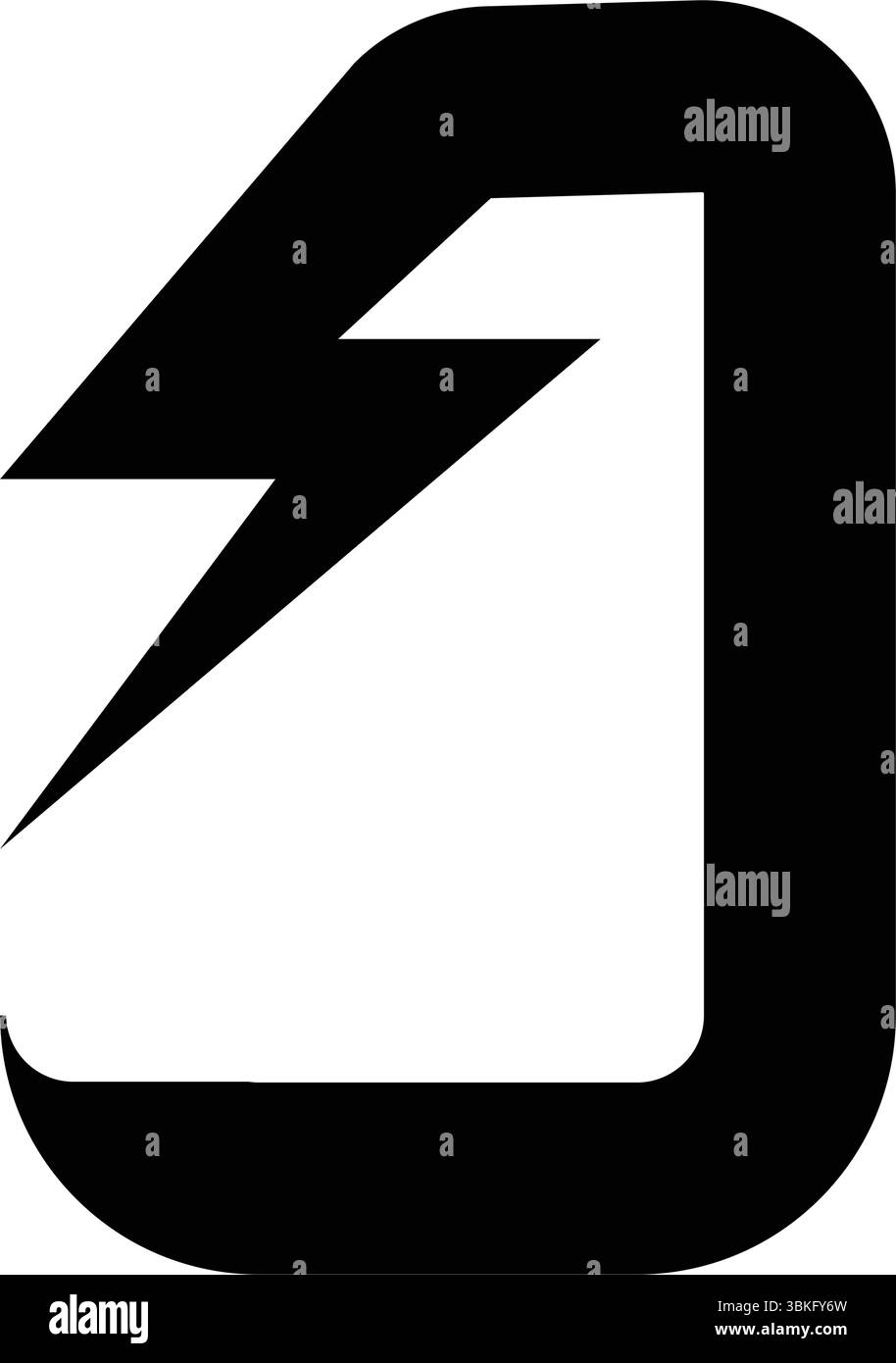 Letter j POWER Logo, einzigartiges Illustrationsdesign Stock Vektor