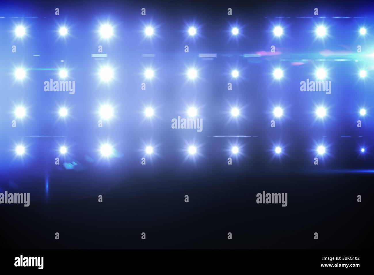 Zusammengesetztes Bild des blauen spotlight Stockfoto